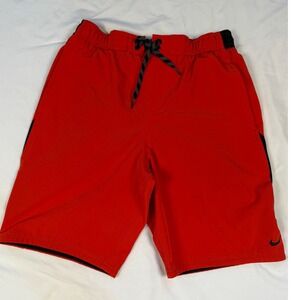 Nike Men Red Black Athletic swim Shorts‎ Size Small Gym Workout Track